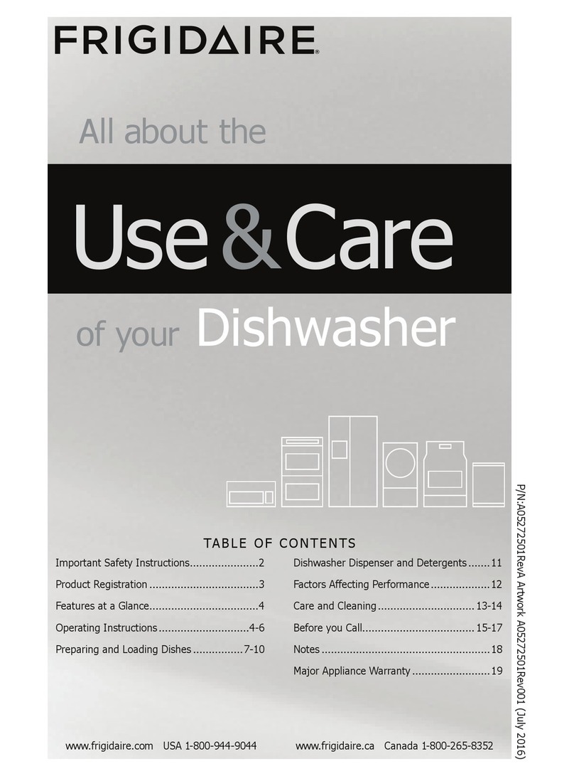 Frigidaire DGCD2444SA Use & care guide