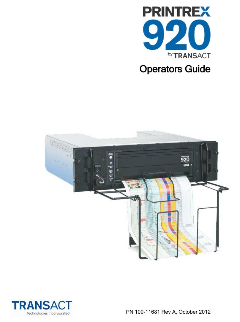 TransAct Printrex 920 Operator's guide