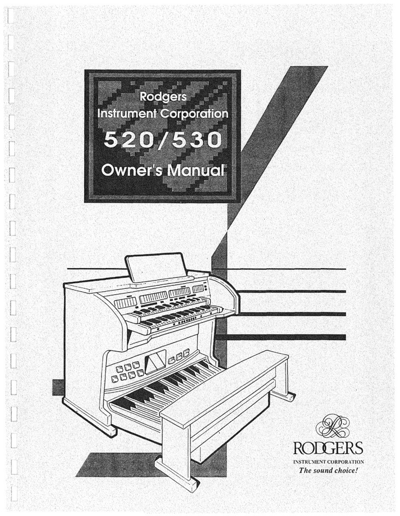 Rodgers Instrument Corporation 520 owner's manual