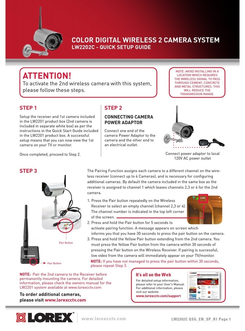 Lorex LW2202C User manual
