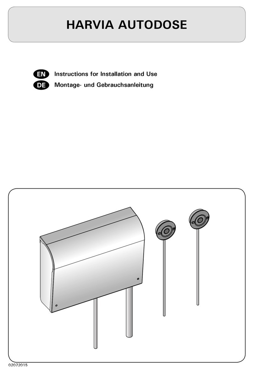 Harvia AUTODOSE Instructions for installation and use
