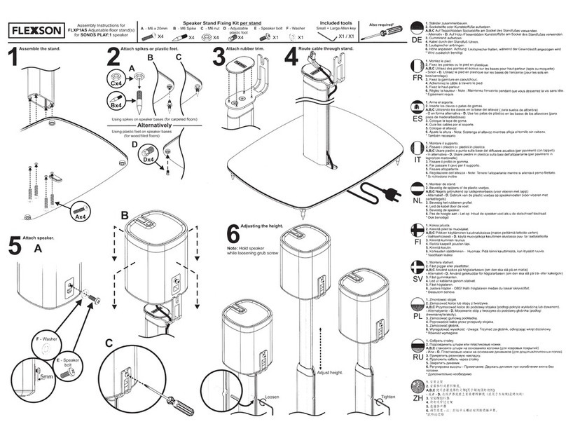 Flexson FLXP1AS Assembly instructions