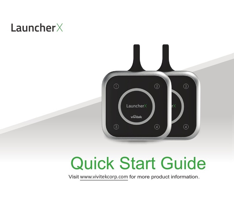 Vivitek LauncherX Operating and maintenance instructions