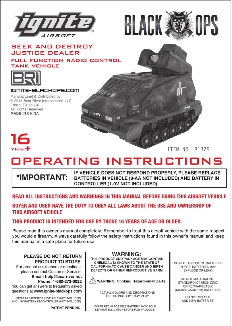 Ignite Black Ops B1375 operating instructions Ignite Black Ops B1375 operating instructions
