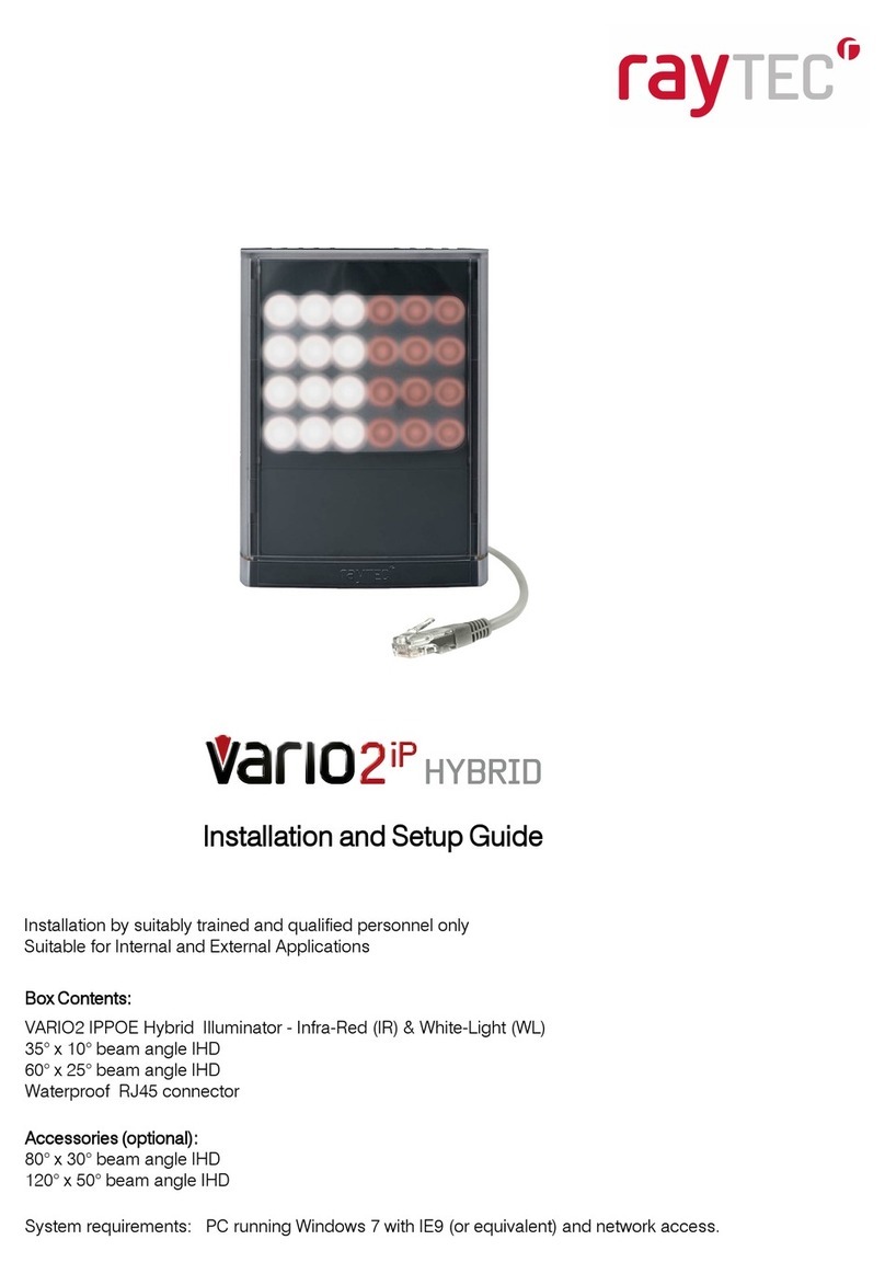 Raytec vario2ip HYBRID Installation and setup guide Raytec vario2ip HYBRID Installation and setup guide