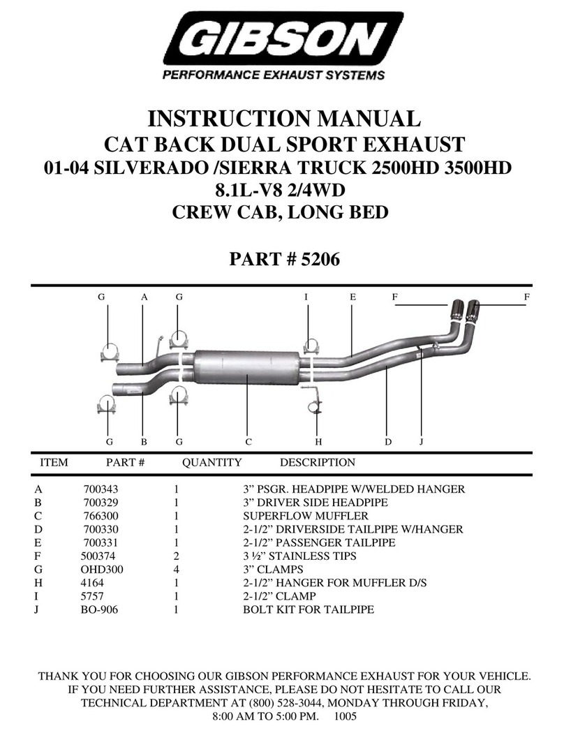 Gibson 5206 User manual