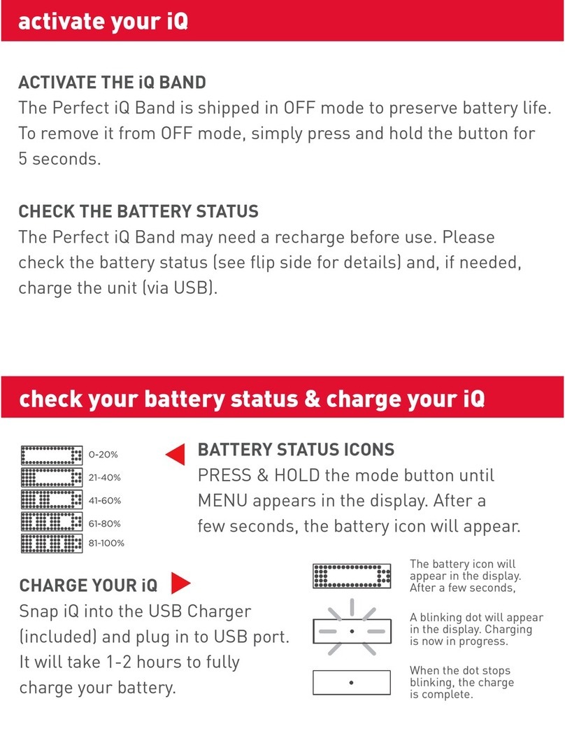 Perfect iQ BAND User manual