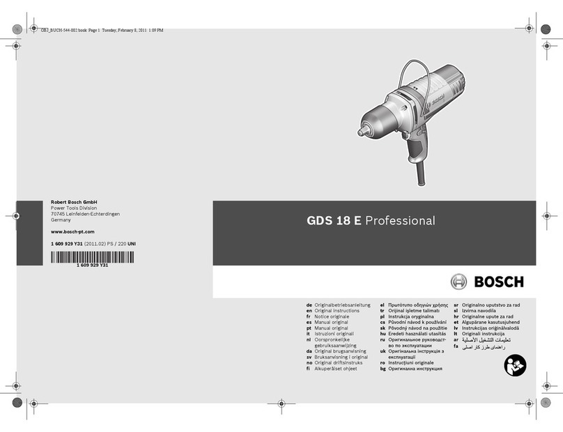Bosch GDS 18 E Professional User manual