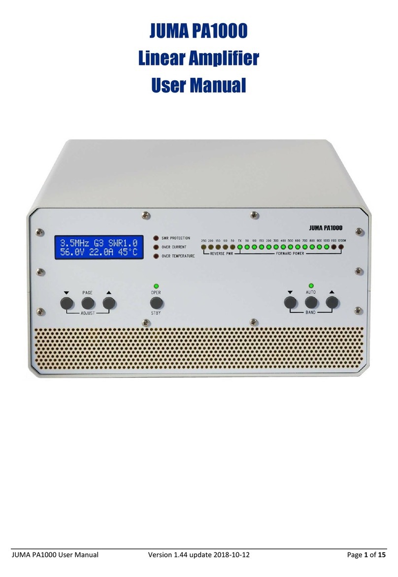JUMA PA1000 User manual