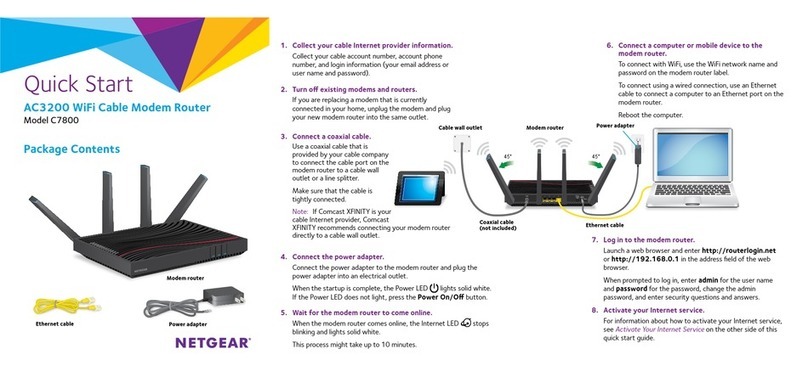 NETGEAR C7800 User manual NETGEAR C7800 User manual