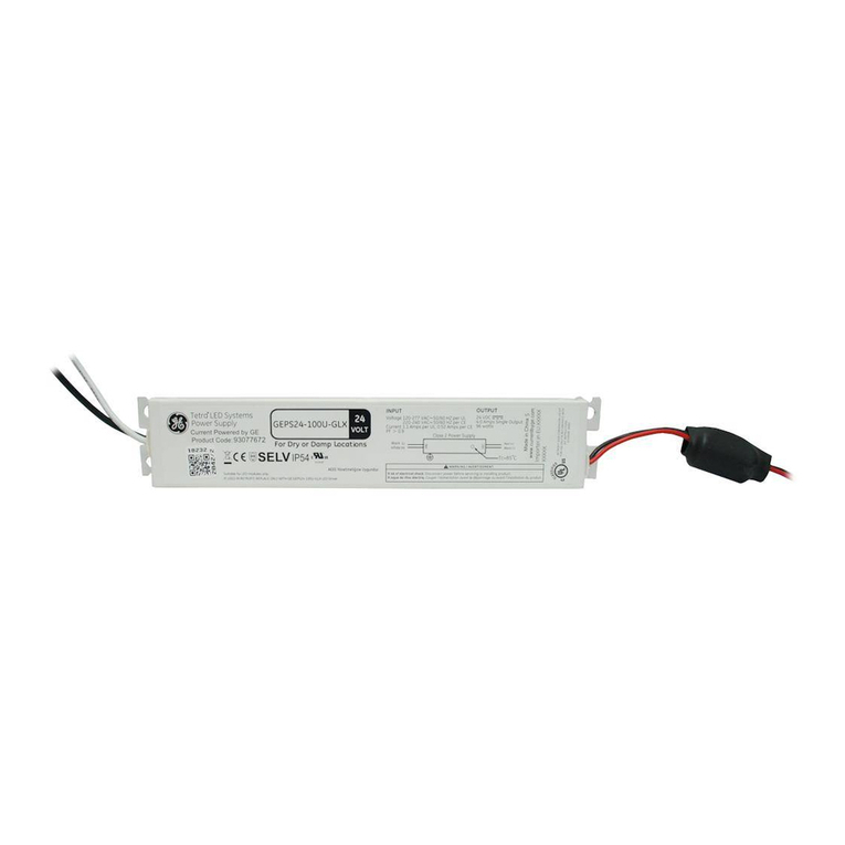 GE Tetra GEPS24-100U-GLX installation guide GE Tetra GEPS24-100U-GLX installation guide
