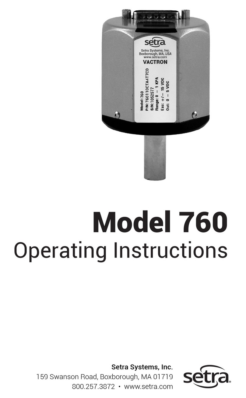 Setra Systems 760 operating instructions