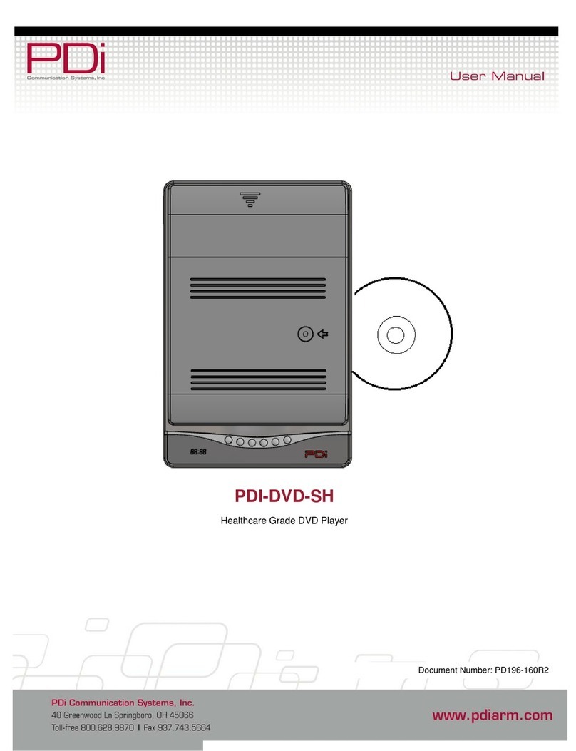 PDi PDI-DVD-SH user manual