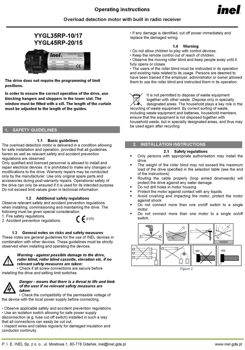 Inel YYGL35RP-10/17 operating instructions