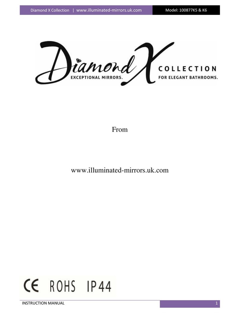 Illuminated Mirrors 100877K5 User manual Illuminated Mirrors 100877K5 User manual