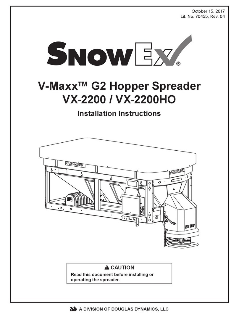 SnowEx V-Maxx G2 VX-2200 Installation instructions manual