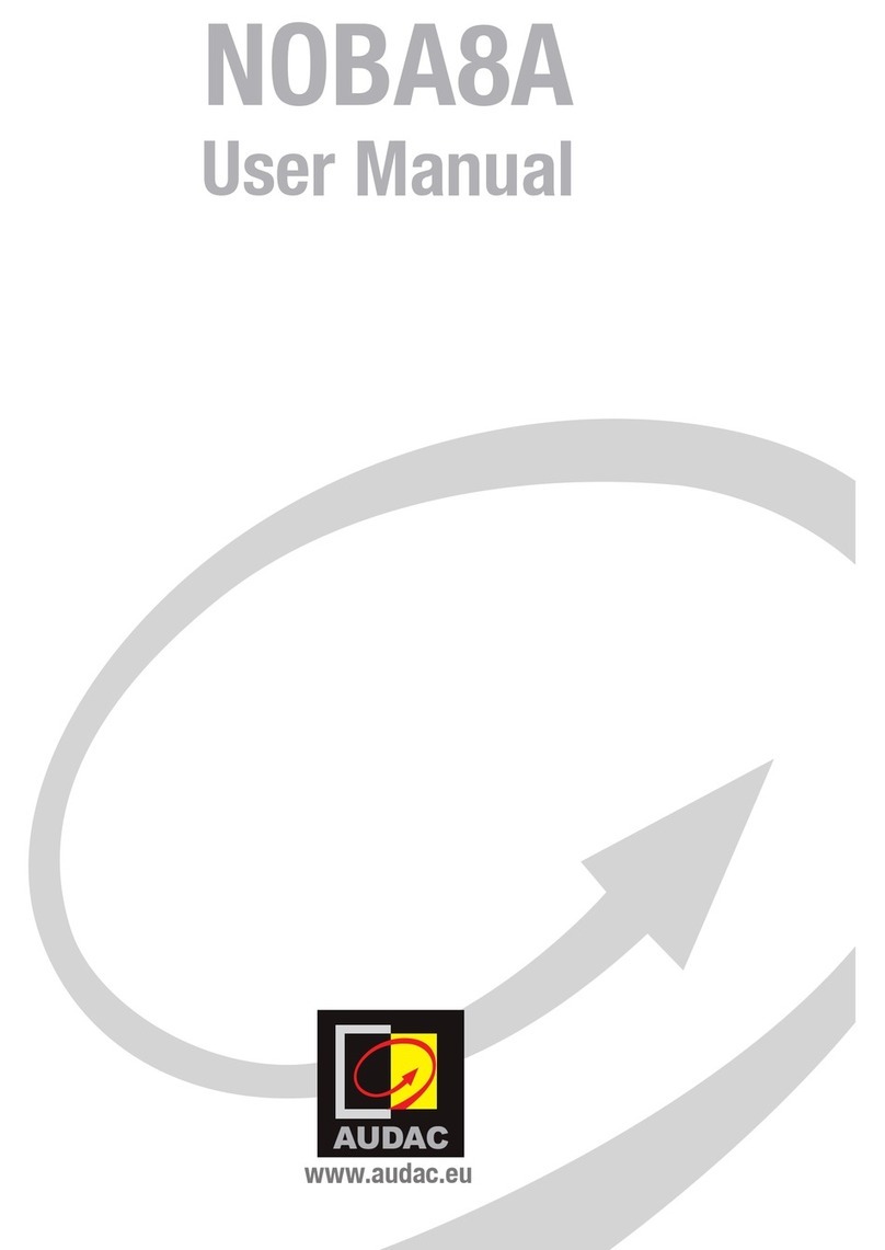 AUDAC NOBA8A user manual