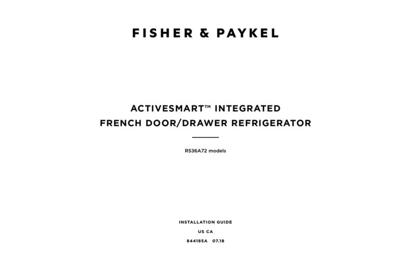 Fisher & Paykel ACTIVESMART RS36A72 Operating and maintenance instructions
