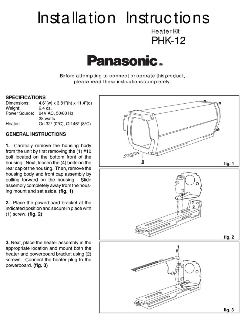 Panasonic PHK-12 installation instructions Panasonic PHK-12 installation instructions