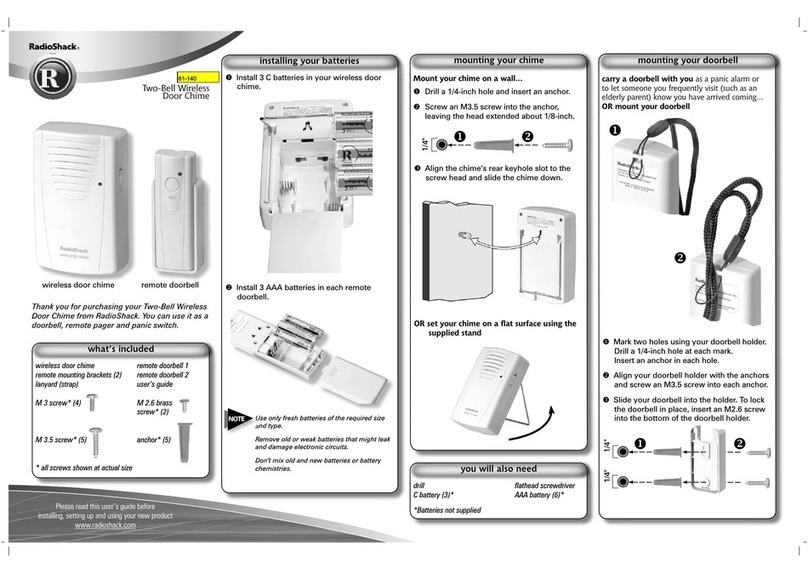 Radio Shack 61-140 User manual