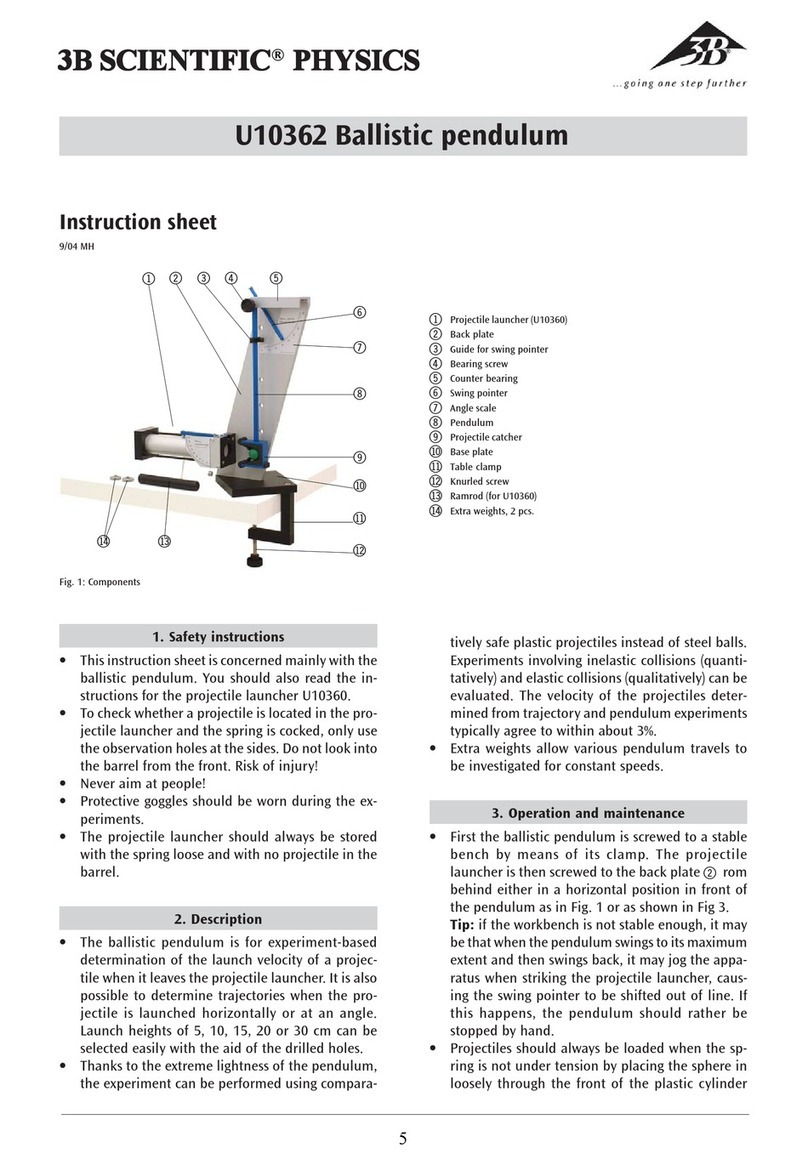 3B SCIENTIFIC PHYSICS U10362 User manual
