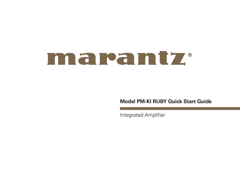 Marantz PM-KI RUBY Operating and maintenance instructions