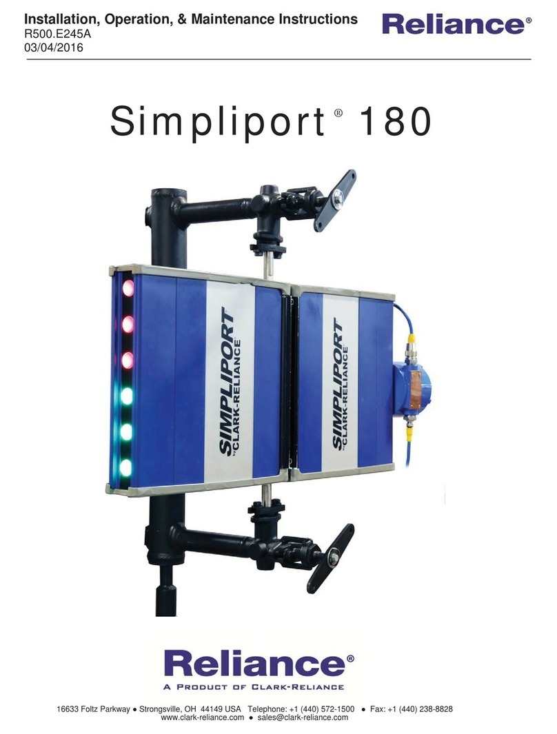 Clark-Reliance Simpliport 180 Installation, operation & maintenance instructions