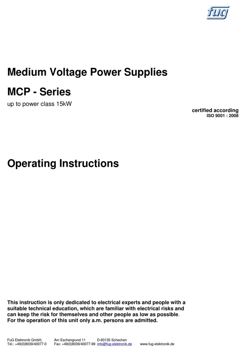 FuG Elektronik MCP 14-2000 operating instructions