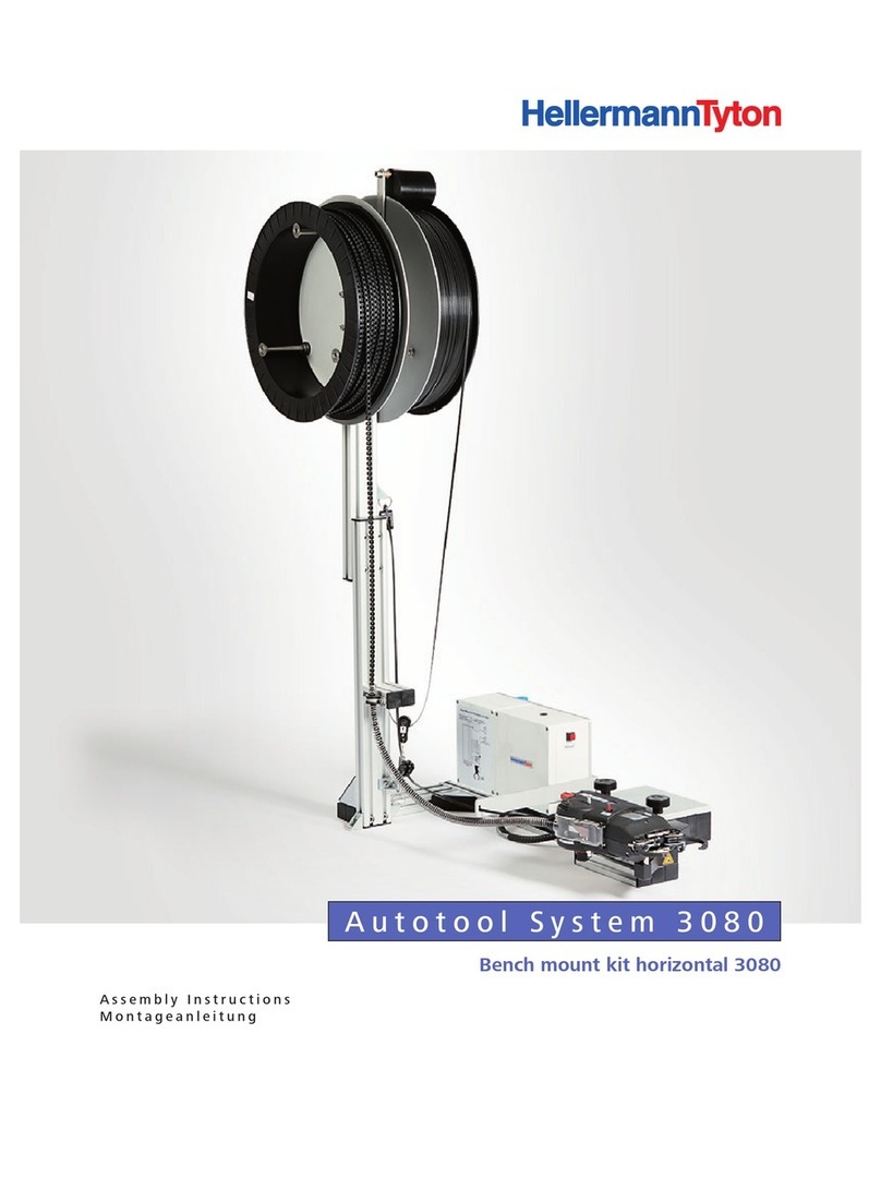Hellermann Tyton Autotool System 3080 Assembly instructions