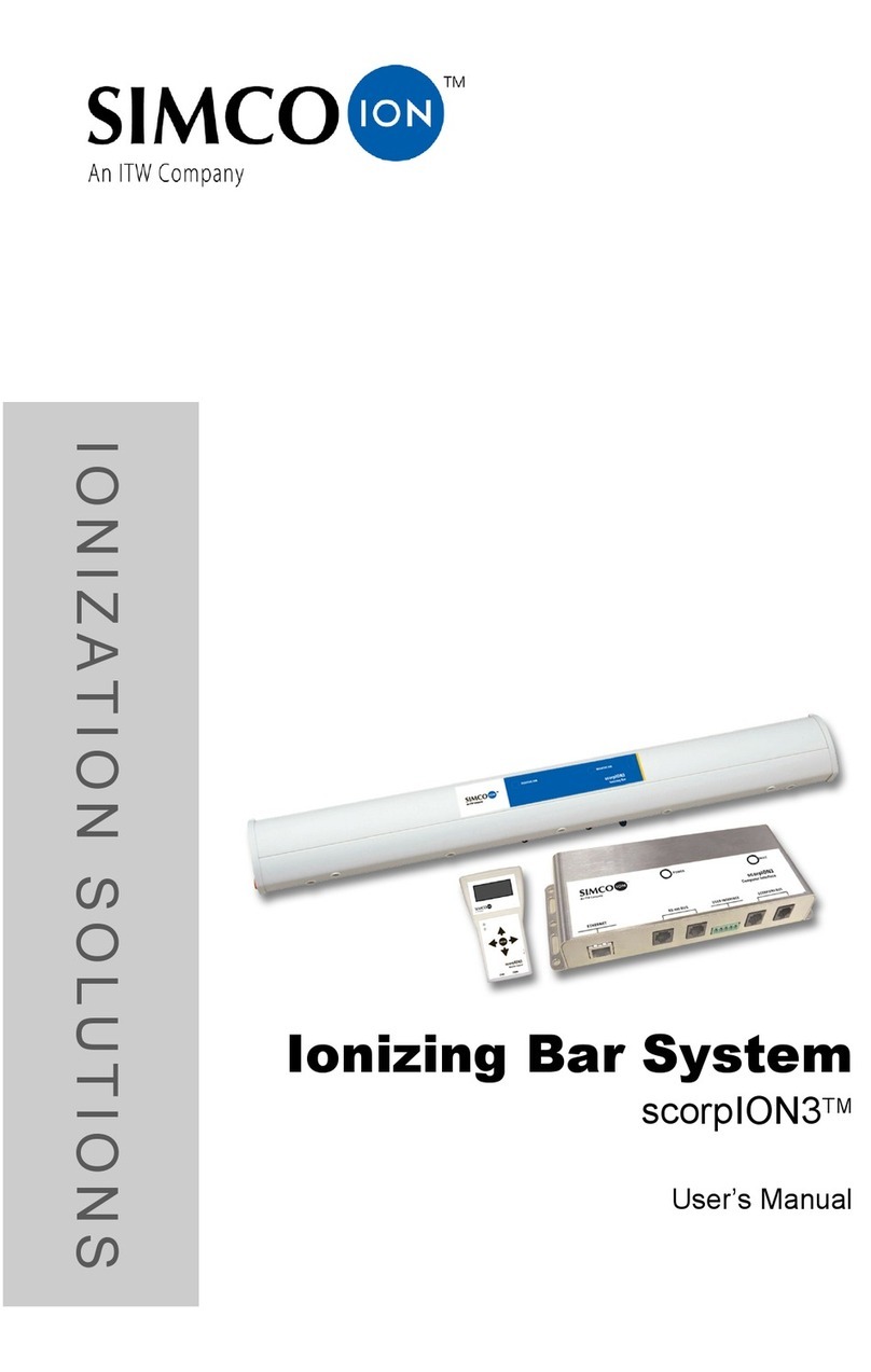 Simco-Ion scorpION3 User manual
