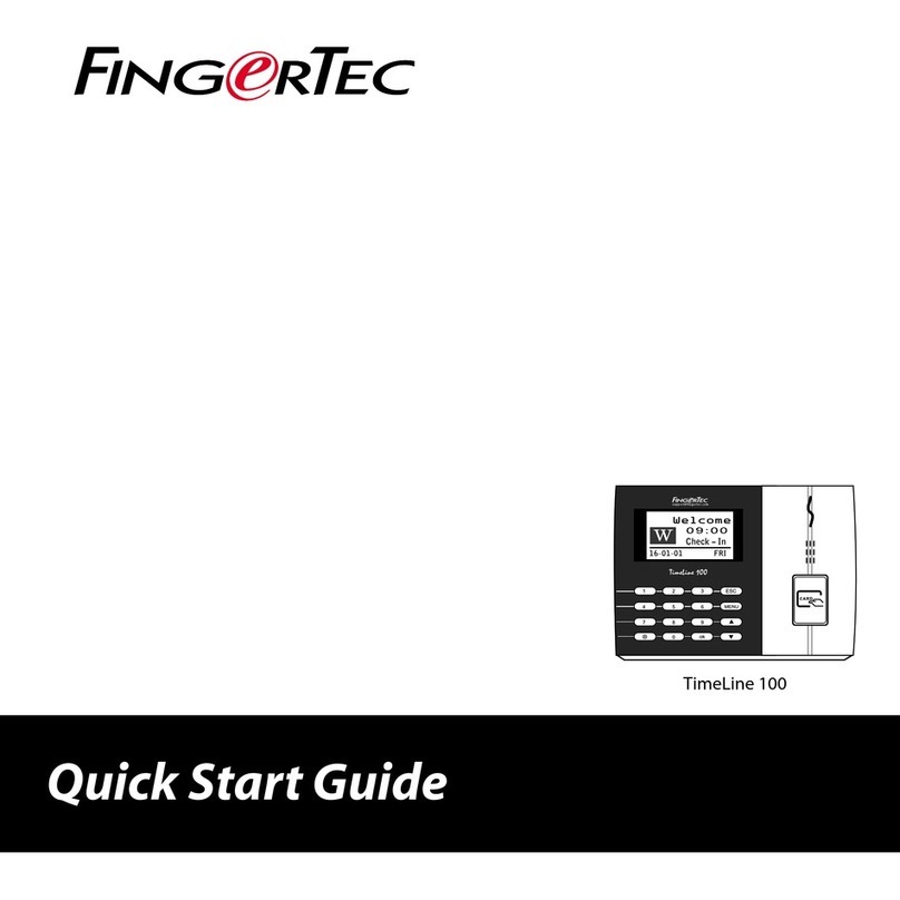FingerTec TimeLine 100 quick start guide