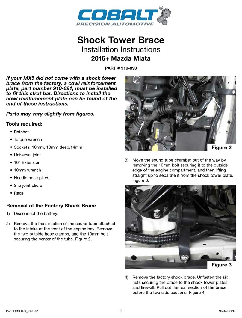 Moss Motors, Ltd. COBALT 910-890 installation instructions