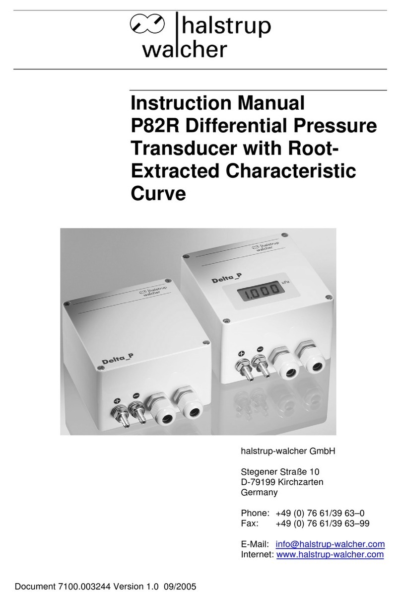 halstrup-walcher P82R instruction manual