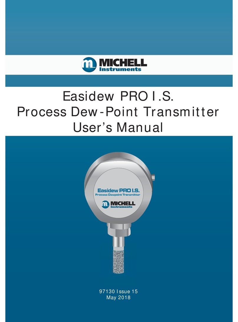 Michell Instruments Easidew PRO I.S. user manual