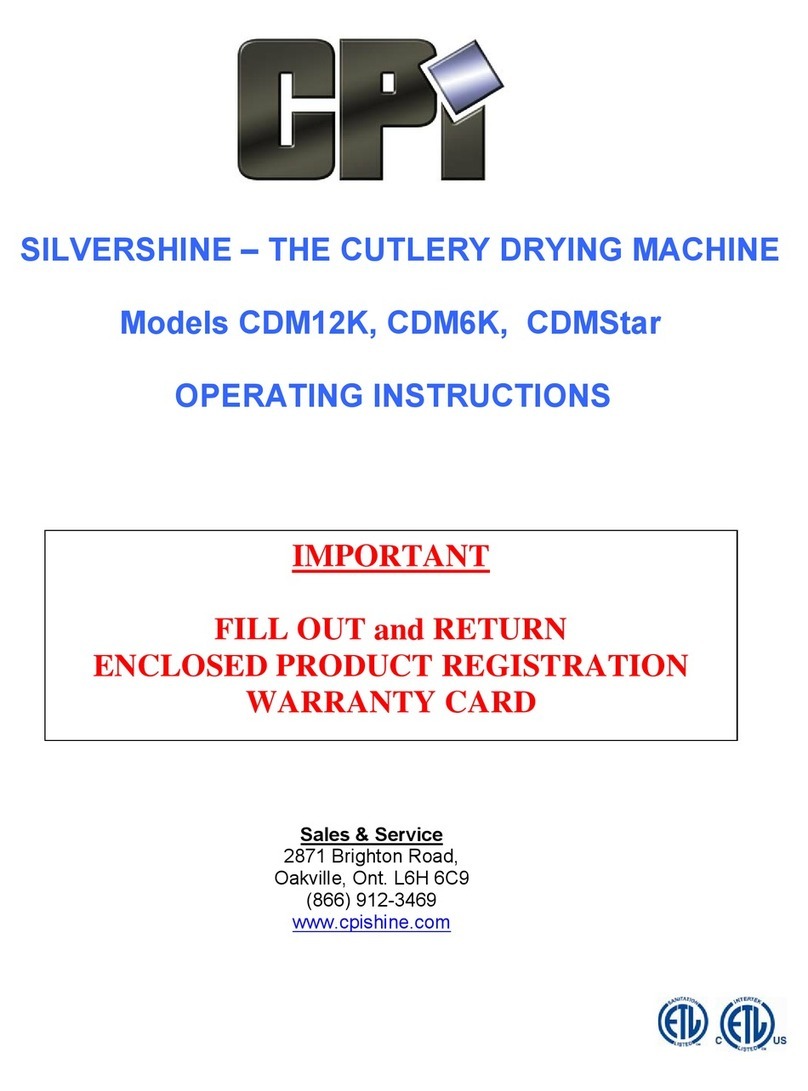 CPI CDM12K operating instructions