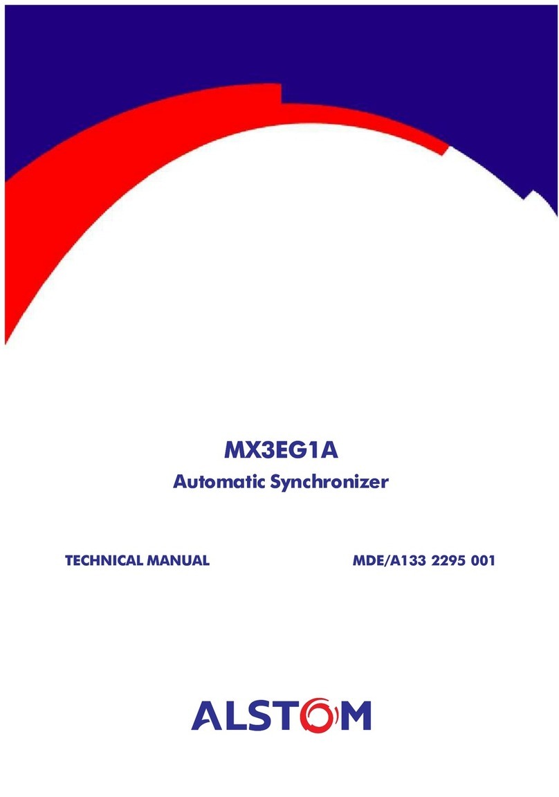 Alstom MX3EG1A Technical manual