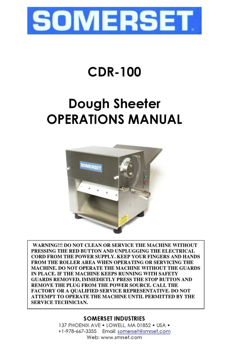 Somerset CDR-100 Operation manuals