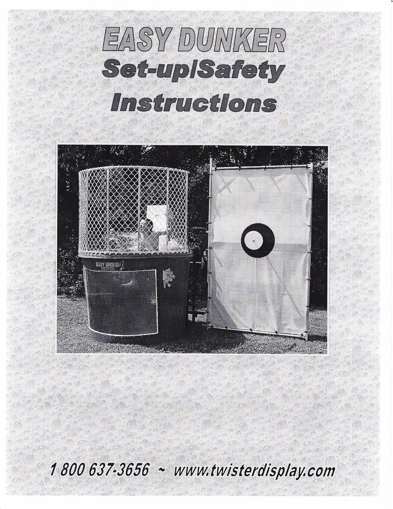 Twister Display Easy Dunker Set-up/Safety Instructions