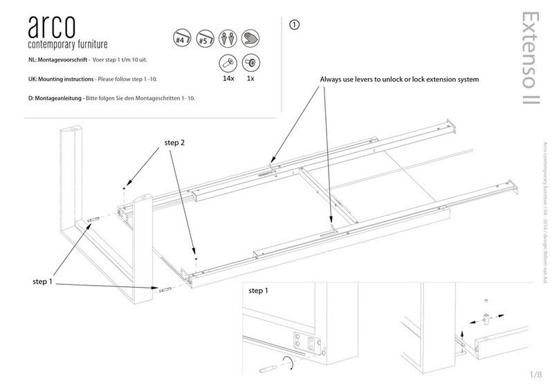 ARCO Extenso ll Mounting instructions ARCO Extenso ll Mounting instructions