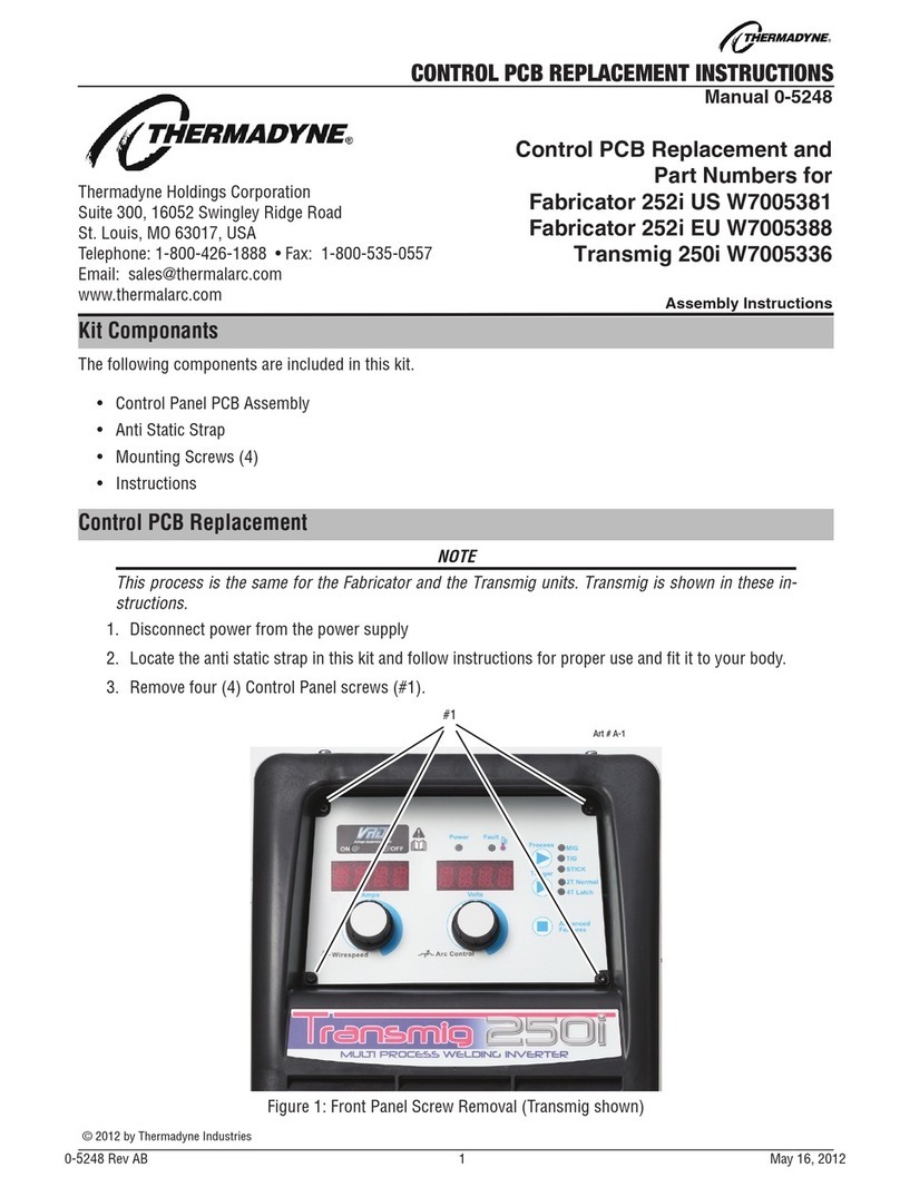 Thermadyne Fabricator 252i US Assembly instructions
