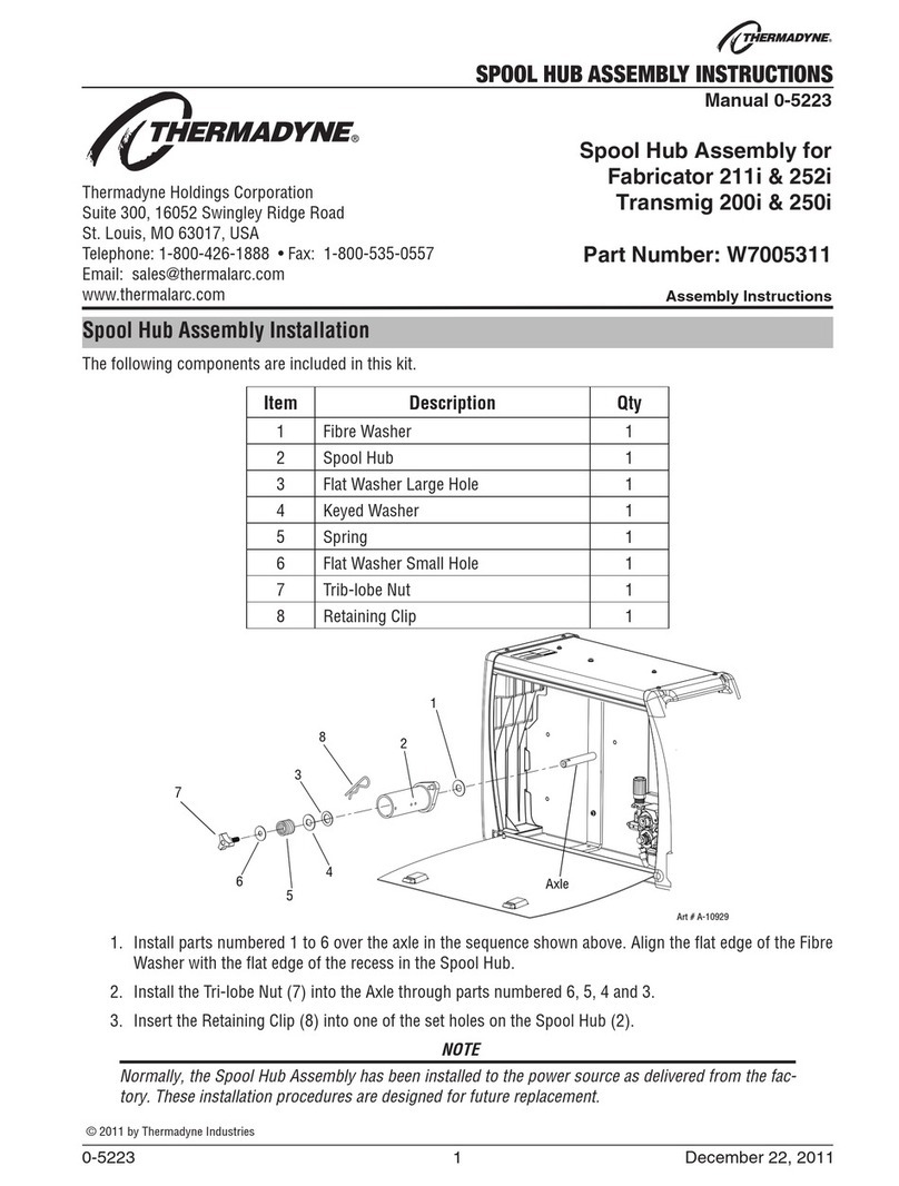 Thermadyne Fabricator 211i Assembly instructions