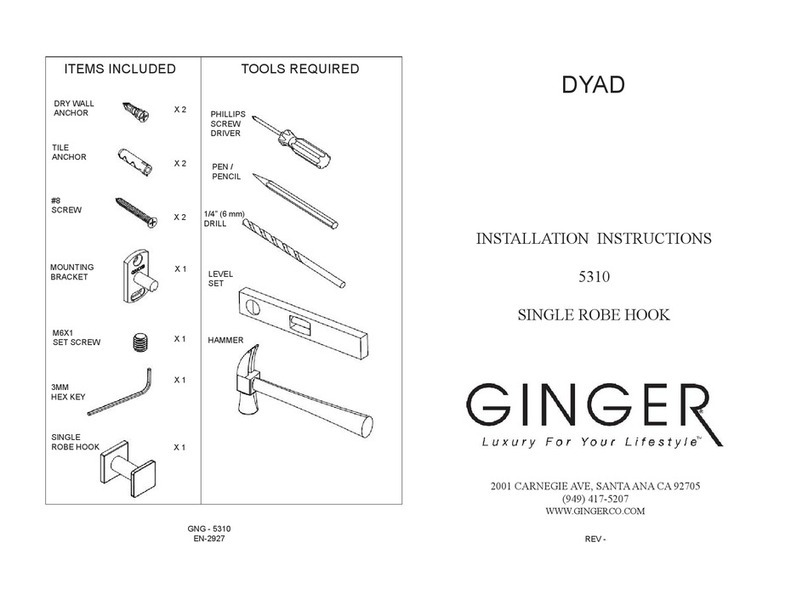 Ginger DYAD 5310 installation instructions