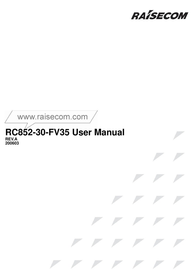 Raisecom RC852-30-FV35 User manual