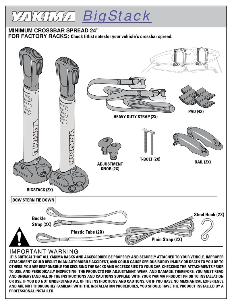 Yakima BigStack installation instructions