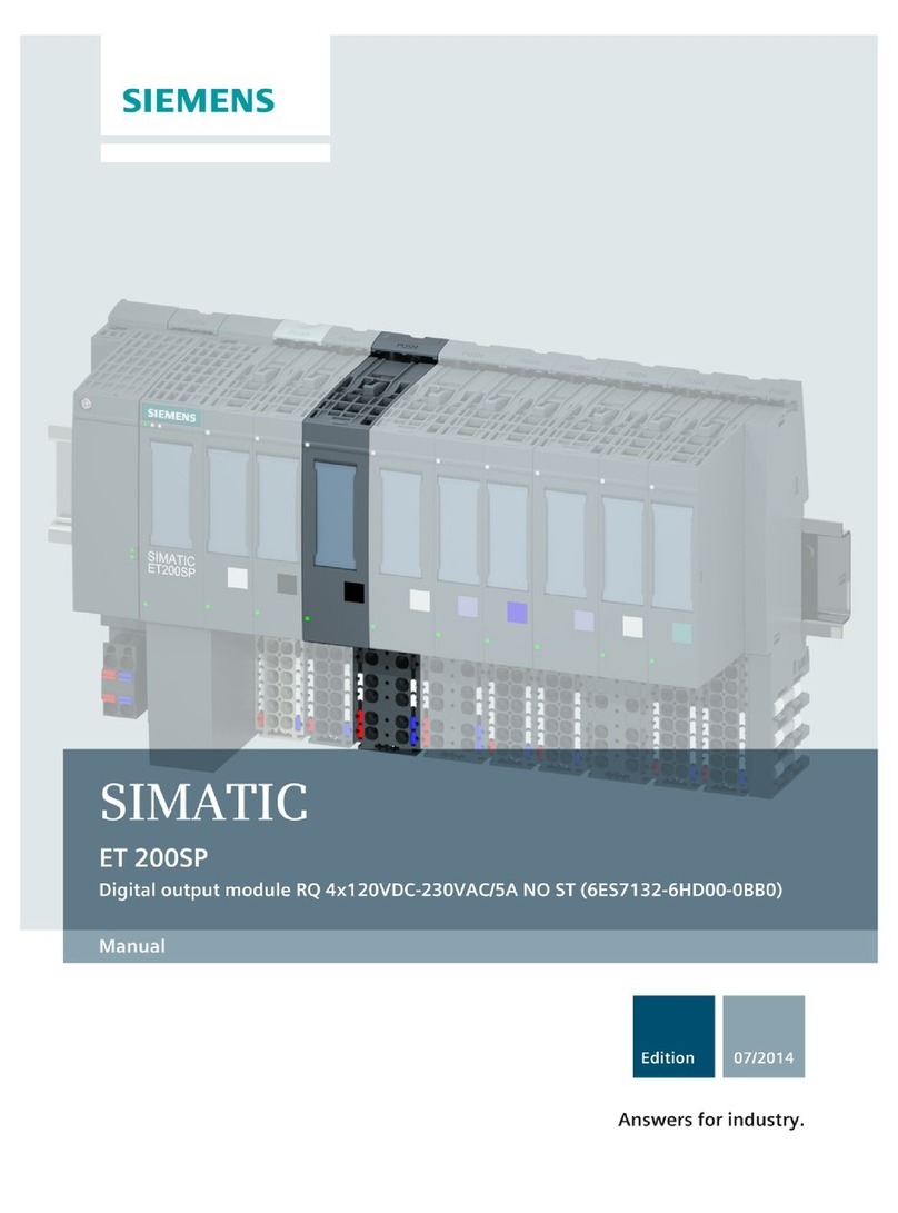 Siemens SIMATIC ET 200SP User manual