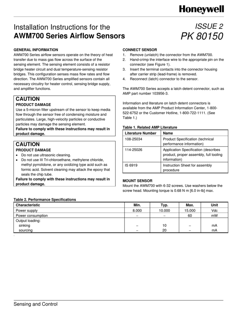 Honeywell AWM700 Series installation instructions