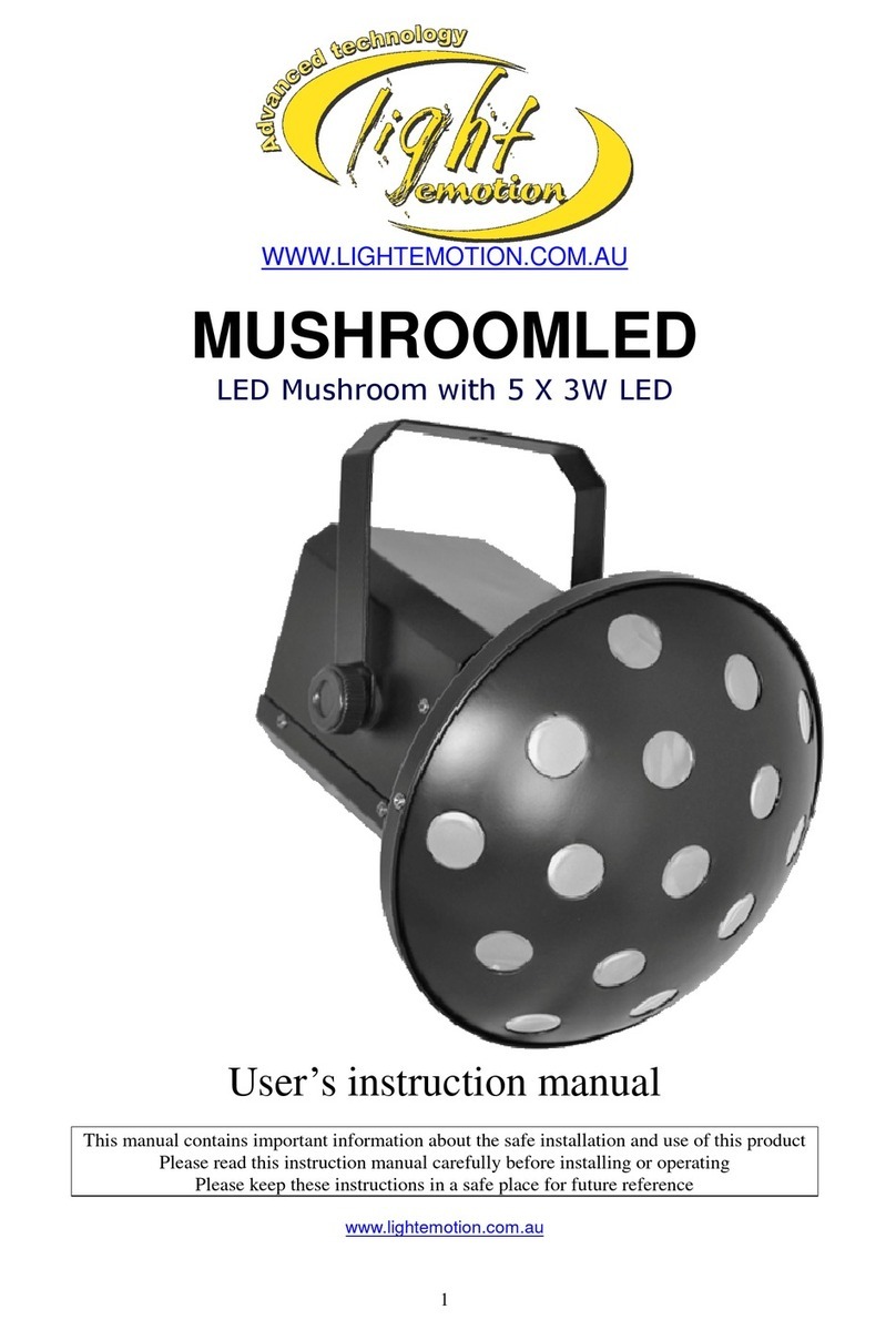 Light Emotion MUSHROOMLED User instruction manual