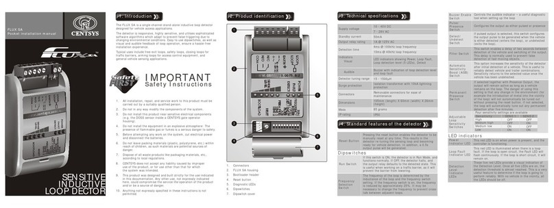 Centsys FLUX SA installation manual