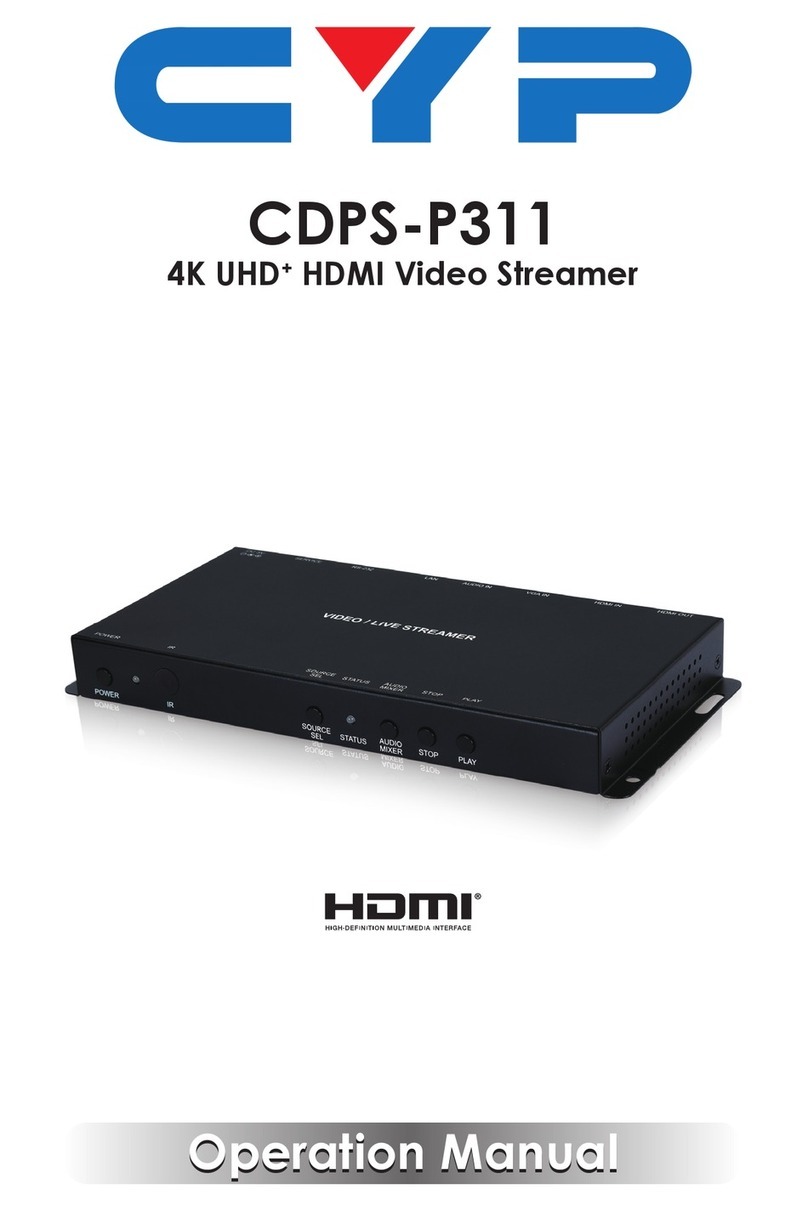 CYP CDPS-P311 User manual