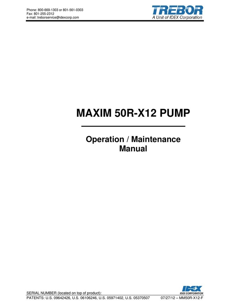 Trebor MAXIM 50R-X12 Operation & maintenance manual